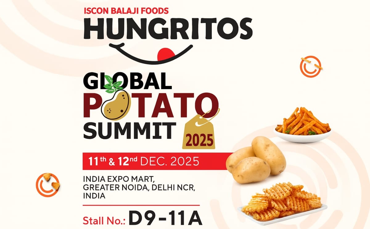 Iscon Balaji Foods’ Hungritos Joins Global Potato Summit 2025 as Platinum Sponsor, Showcasing India’s Potato Innovation