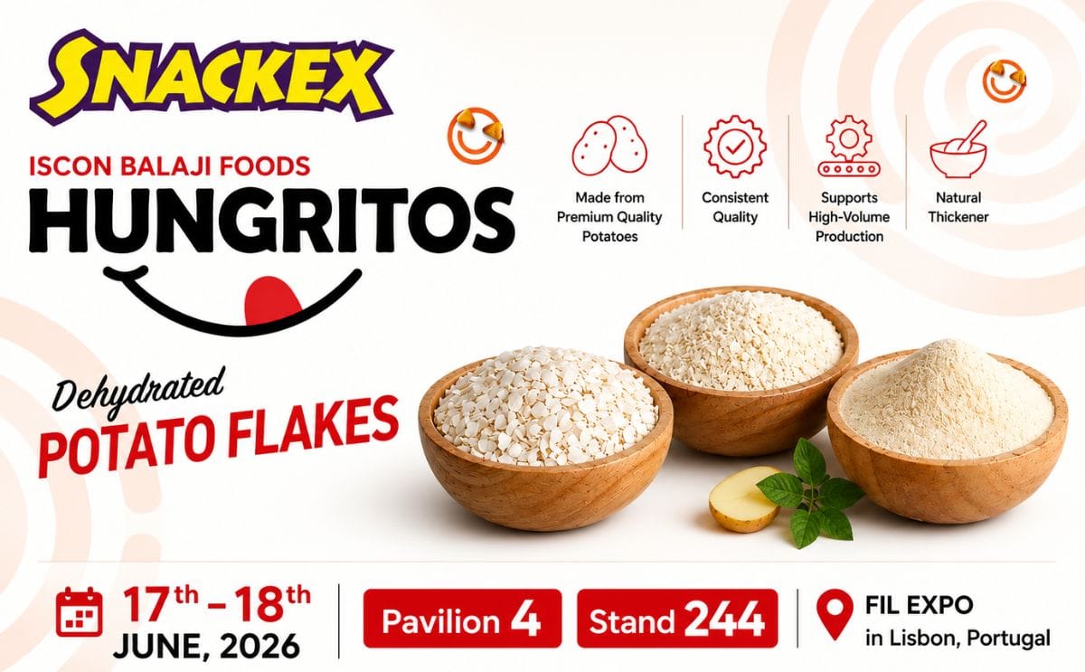 Hungritos to showcase dehydrated potato products at SNACKEX 2026